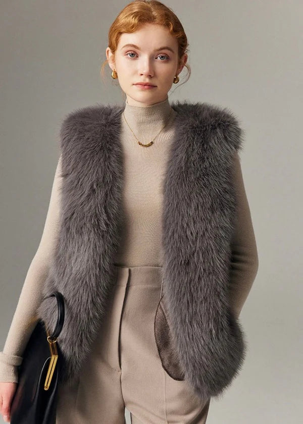 Faux Fur Sleeveless Gilet