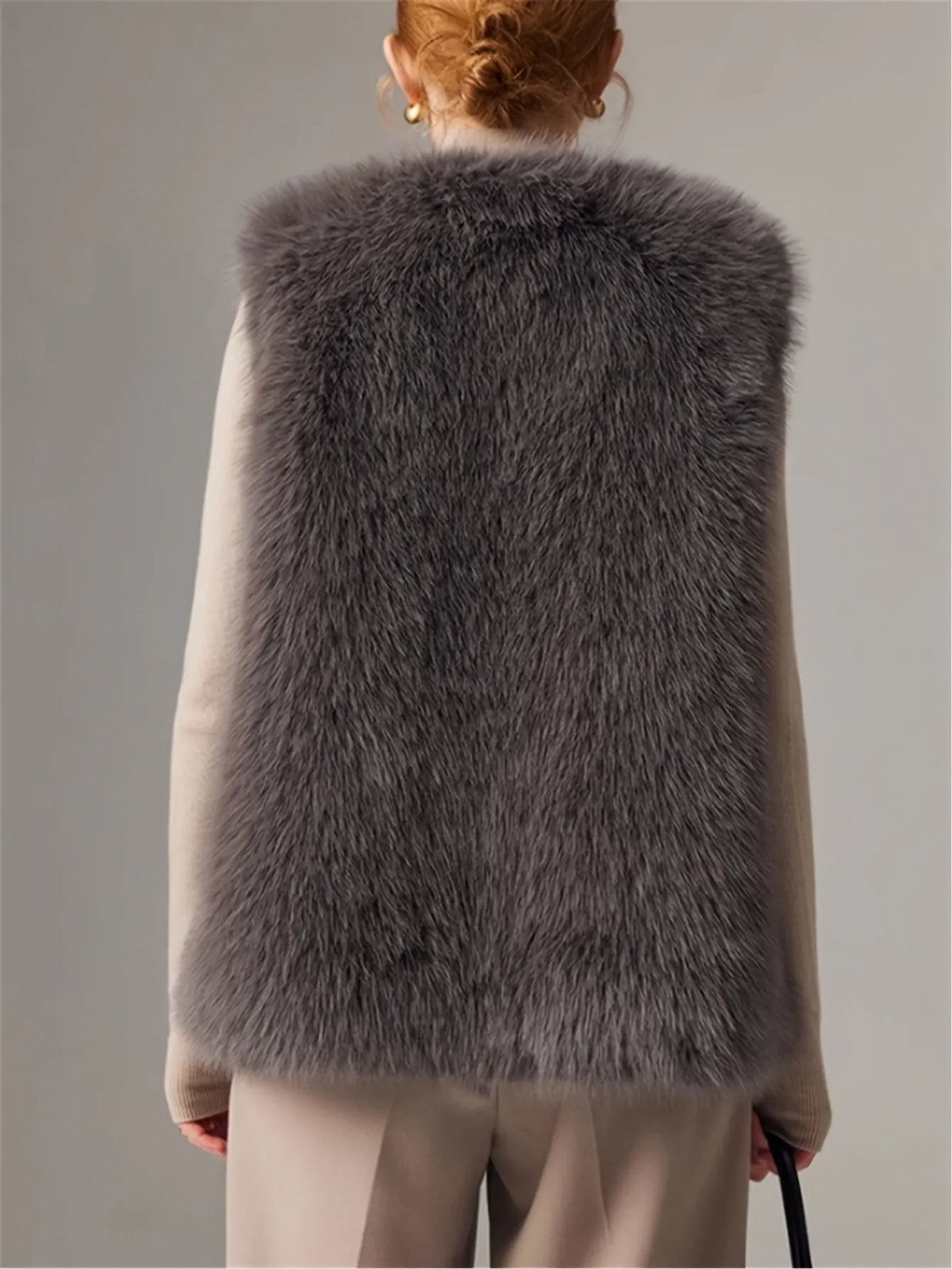 Faux Fur Sleeveless Gilet