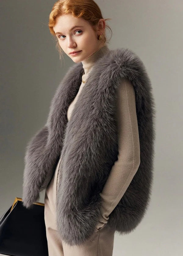 Faux Fur Sleeveless Gilet
